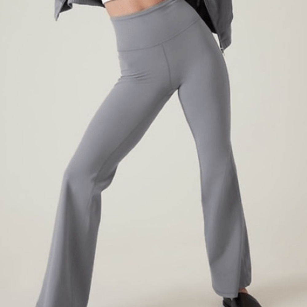 Athleta Grey-Blue Elation Flares